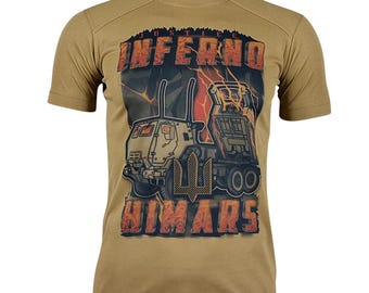 HIMARS Inferno Justice Graphic T-Shirt, Ukraine Support Tee