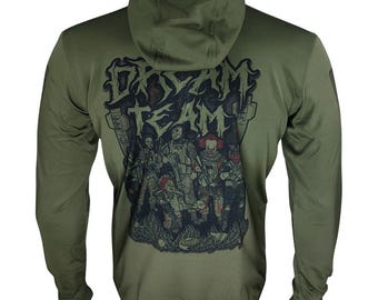 Tactical Zip Hoodie: "Dream Team" Military Style Cardigan