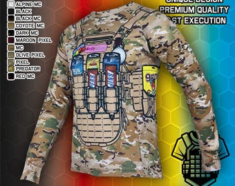 Custom Printed CoolMax Long sleeve shirt: Personalized Design & Logo