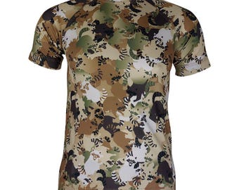 Raccoon Camo T-Shirt: Funny Tactical CoolMax Performance Tee