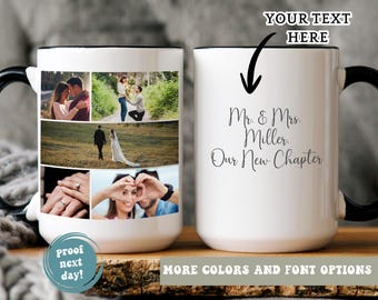 Custom Photo Collage Mug, Your Photo, Custom Coffee Cup Gift for Family and Friends, Memory Keepsake,