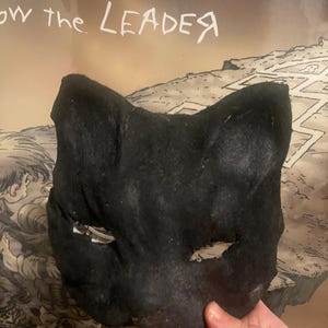 cute Therian black cat mask