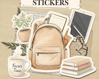 Studie Schreibtisch PNG Clipart | Neutraler Schülerarbeitsplatz | Druckbare Kalender Dekor | Digitaler Download