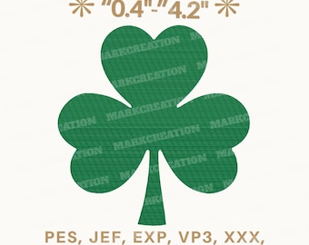 Nelke Stickdatei, 20 Größen Stickdatei, St Patrick’s Day Stickdatei, St Patrick’s Day Stickdatei