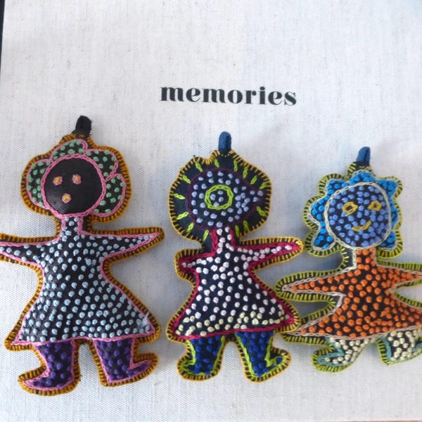 One-of-a-Kind Handmade Textile Doll – Embroidered Folk Figure Made by Village Grandmothers in China
