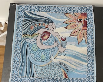 Sea-maid Art Tapestry | Woven Wall Art Sea Witch craft
