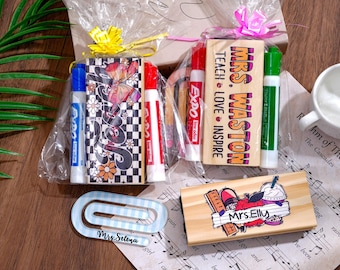 Kreidetafel Eraser für Lehrer, Radiergummi mit Marker und Namen
