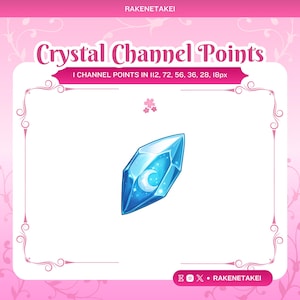 Crystal Fragment, Channel Point Icon, Twitch Channel Point Icon, Twitch Emotes, Youtube, Discord, Cute, Kawaii, Channel Point Redeem