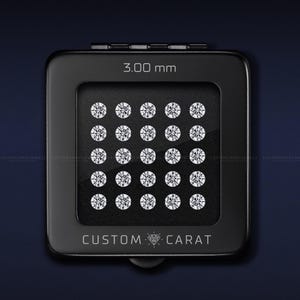 IGI Certified Lab Grown Diamond, 3.00mm Round Brilliant Cut, EF Color, VS Clarity, Man Made Diamond for Engagement, Custom Jewelry Gift