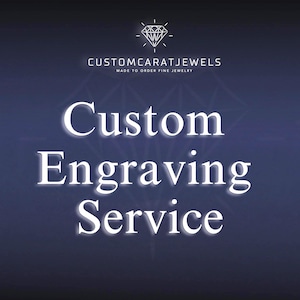 Custom Engraving Add-On, Personalized Engraving for Rings & Bands, Text or Icon in Custom Font, Jewelry Personalization Service