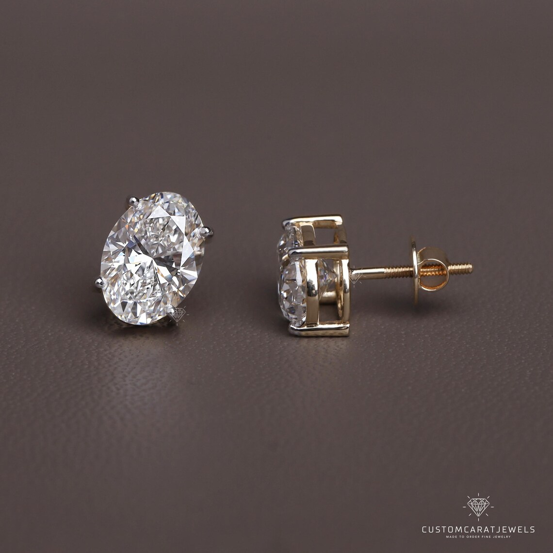 Maven Oval Diamond Studs