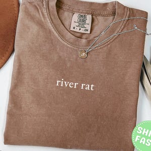 Comfort Colors® River Rat T-shirt, River Life-shirt, River Float-T-shirt, zomer River-shirt, riviervakantiecadeau, grappig rivier-T-shirt, rivierplezier