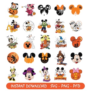 Mickey Halloween SVG, Mickey and Minnie Halloween SVG, Mouse Halloween svg, Cartoon Halloween svg, Kids Halloween svg, SVG Mickey Halloween