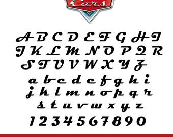 Cars Font SVG, Cars Alphabet SVG, Instant Download, Font SVG, Cars Svg, Font Svg, Digital Download, Cars Font, File Svg, Cars Alphabat, Svg