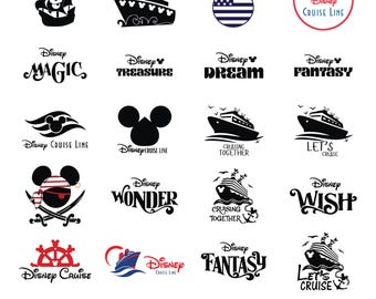 Cruise SVG Bundle ,Mickey Cruise PNG Bundle,Cruise ship svg,Mouse Cruise Ship Names Logo Bundle -Treasure Fantasy Dream Wish Wonder Magic