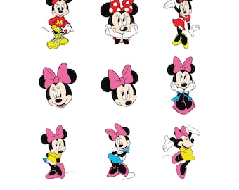 Minnie Mouse Png ,Pink Mouse Svg, Png Bundle, Princess Svg,  Birthday Svg, Mouse Birthday Svg, Pink Minnie Mouse, Instant Downlaod