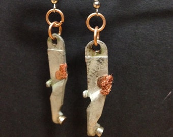 Unique handmade dangle earrings