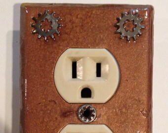 Double plug outlet cover