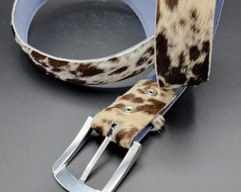 Cowhide Leather Belt Custom Engraved Cowboy Belt with removable buckle