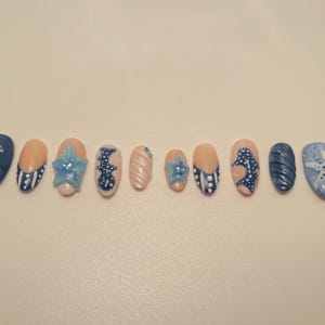 Midnight Tide - Press on Nails