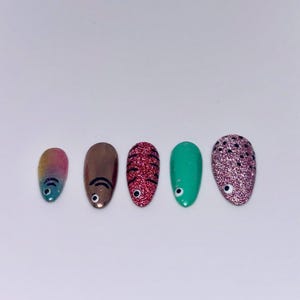 Shimmer Swimmers - Press on Nails