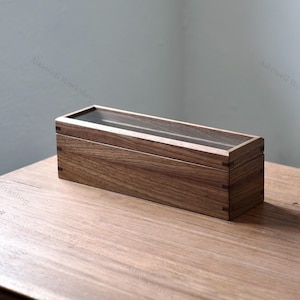 Schwarznuss Schmuckschatulle , Holzschmuckschatulle , Schmuckschatulle aus Massivholz , Schmuckschatulle Schwarznuss