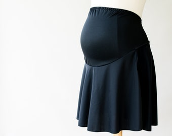 Falda de baño premamá personalizada - Falda de parto - Falda de parto en el agua - Falda de baño premamá negra -