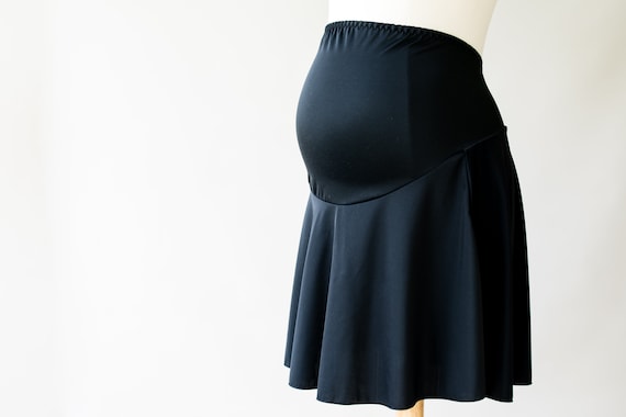 Custom Maternity Swim Skirt Birthing Skirt Water Birth Skirt Black Maternity  Swim Skirt 