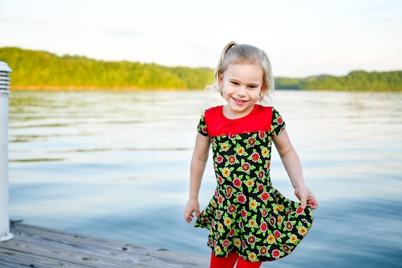 girls modest swim dress