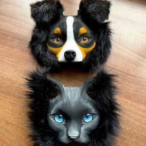 Therian mask, dog mask, cat mask, animal mask, cosplay, mask for quadrobics, for quad running, therianthropy IN STOCK
