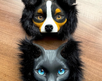 獣人マスク、犬マスク、猫マスク、動物マスク、コスプレ、クワッドロ