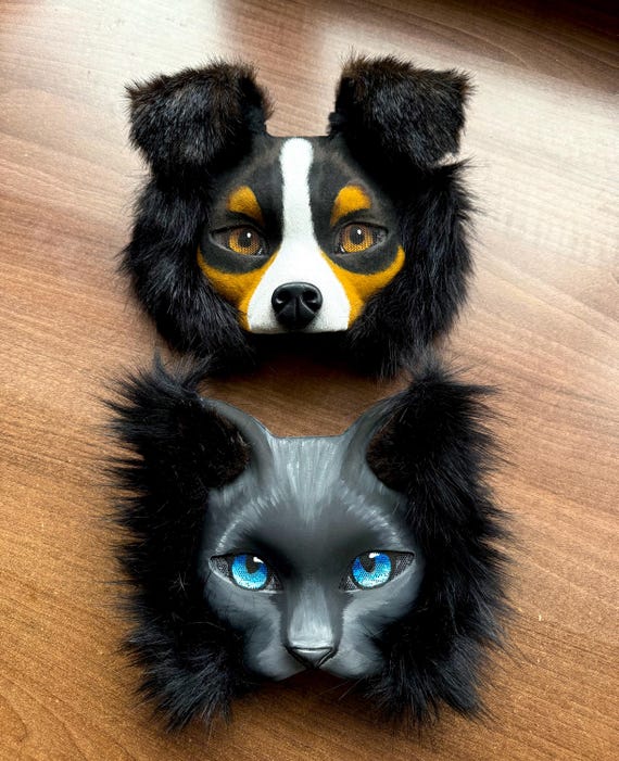 Therian Mask, Dog Mask, Cat Mask, Animal Mask, Cosplay, Mask for
