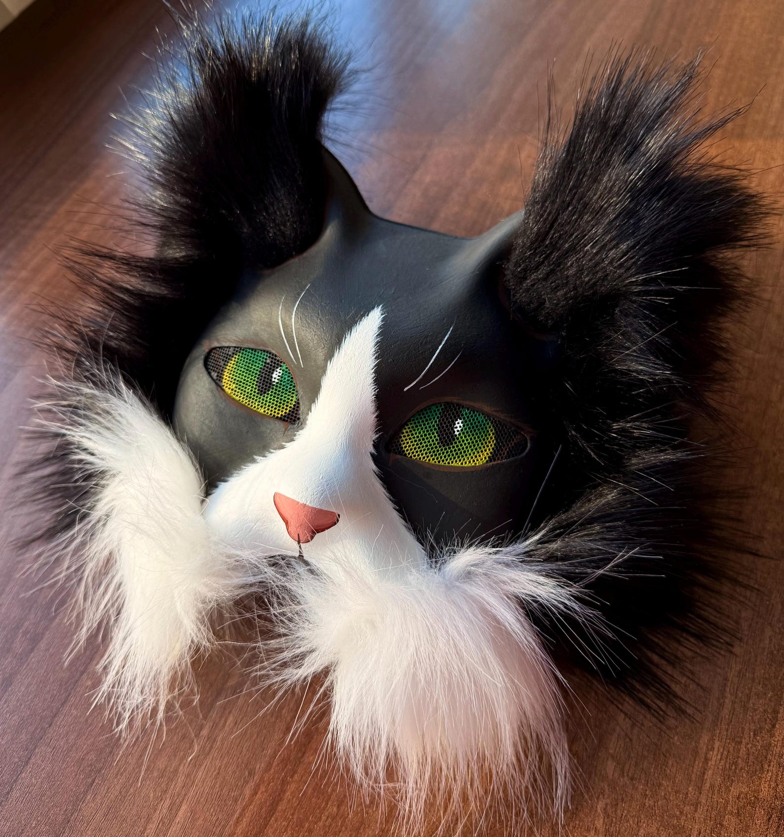 Handmade Maine Coon Cat Mask and Tail: for Therians, Cosplay, Furries ...