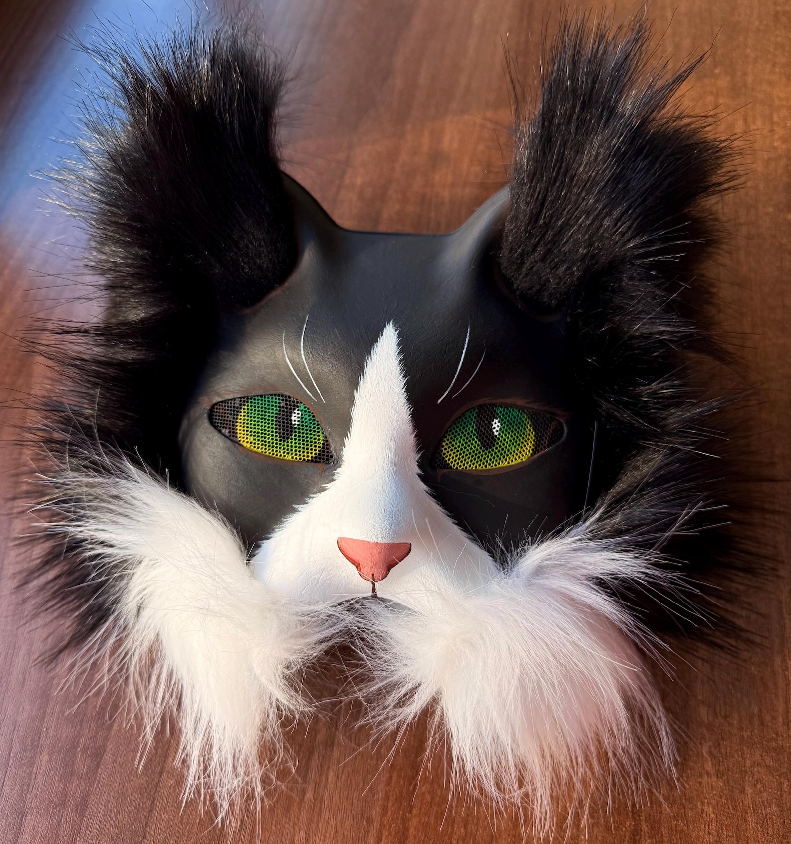 Handmade Maine Coon Cat Mask and Tail: for Therians, Cosplay, Furries ...