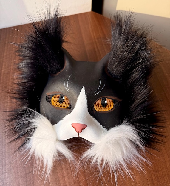 手作りの猫マスク、獣人、猫、動物、コスプレ、クアドロビクス用マスク
