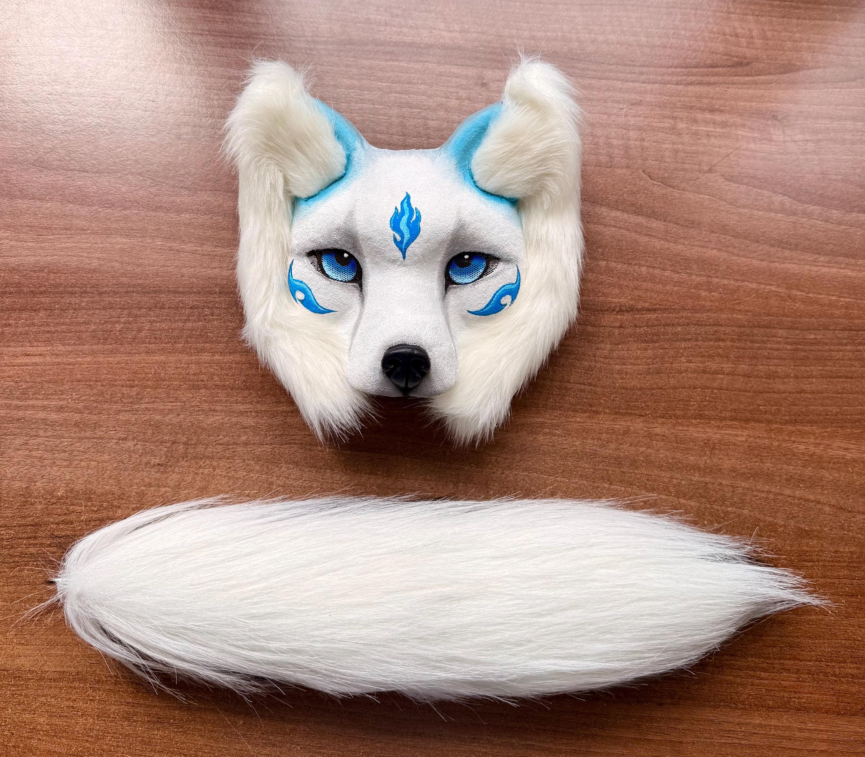 Jorzer Therian Tail 68,6 cm Halloween harige staart met riem ontwerp