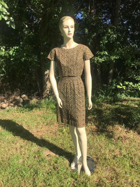 Amazing Green Floral Cutout Dress