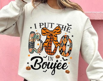 Ho messo il Boo in Boujee PNG Carino Halloween Sublimazione Glam Fantasma Clipart Download Digitale per Magliette Boujee Spooky Season Art