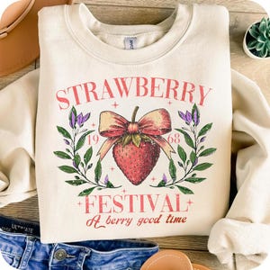 Strawberry Festival 1968 PNG, A Berry Good Time, Retro, Strawberry Coquette, Strawberry Festival, Strawberry Season, Trendy, Digital File