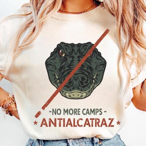 No More Camps Anti Alligator Face Design | Protest Statement Style | PNG Digital Download | Political Sublimation | Anti Alcatraz Art
