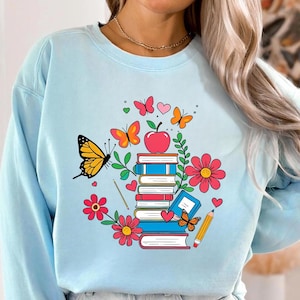 Boho Floral Teacher Books Coffee School Appreciation Png, Teacher Boho Flowers Png, Teacher Appreciation, Teacher Sublimation, Teacher PNG.