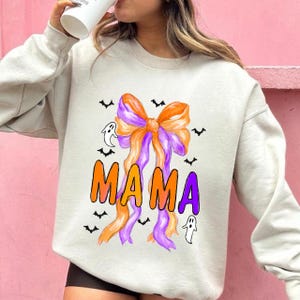 Boo Mama PNG, Spooky Coquette PNG, Ghost PNG, Halloween Png, Fall Png, Preppy Png, Trendy Png, Halloween Bow Png, Brushstroke