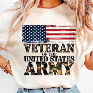 Veteran Of The United States Army Camouflage US Flag Veteran png, Camouflage Flag Military Design, Patriotic Sublimation, US Army Veteran