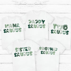 MamaSaurus DadaSaurus Tees, Matching Family Dinosaur Birthday Shirts, Matching Family Shirts, Mommy and Me Family Tees, Mom Dad Dino Tees