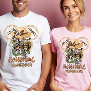 Custom Animal Kingdom Matching Shirts, Disney Animal Kingdom 2025 Shirt, Disney World Family Matching Shirt, Animal Kingdom Couple Shirt