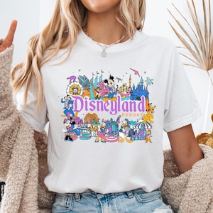 Vintage Disneyland Resort Comfort Colors Shirt, Retro Disneyland Parks Shirt, Magic Kingdom Shirt, Disneyworld Shirts, Disney Family Shirts