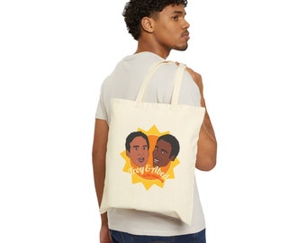 Troy and Abed in the Morning Tote | Community TV Show | Pop Culture Plastics | Cotton Canvas Tote Bag