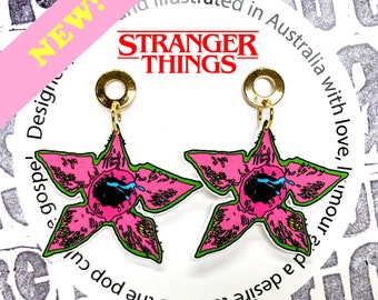 Demogorgan Earrings | Stranger Things | Dangle Earrings | Halloween | Gift