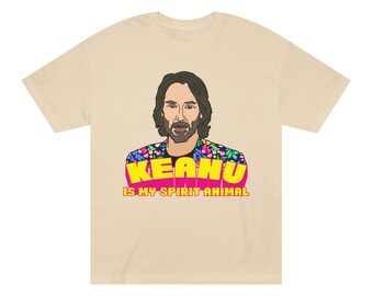 Keanu Is My Spirit Animal Tee Shirt | Pop Culture Plastics | Keanu Reeves | Mens Tee Shirt