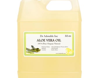 32 oz - ALOE VERA OIL - Organic Cold Pressed Natural